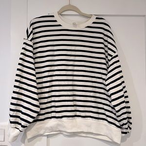 Striped crewneck